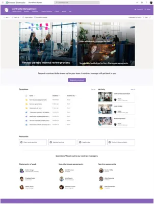 SharePoint Landing page